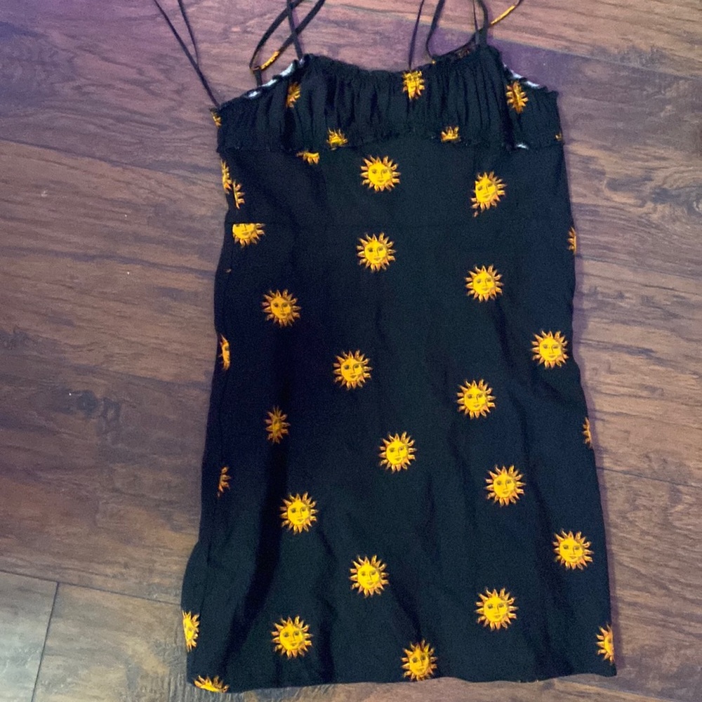 Urban outfitters, black, celestial dress